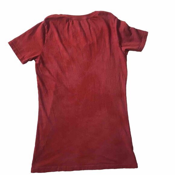 Red Chapter Ambigram T-shirt Mark Palmer Motherchurch Skater VNeck M Los Angeles - Picture 8 of 9